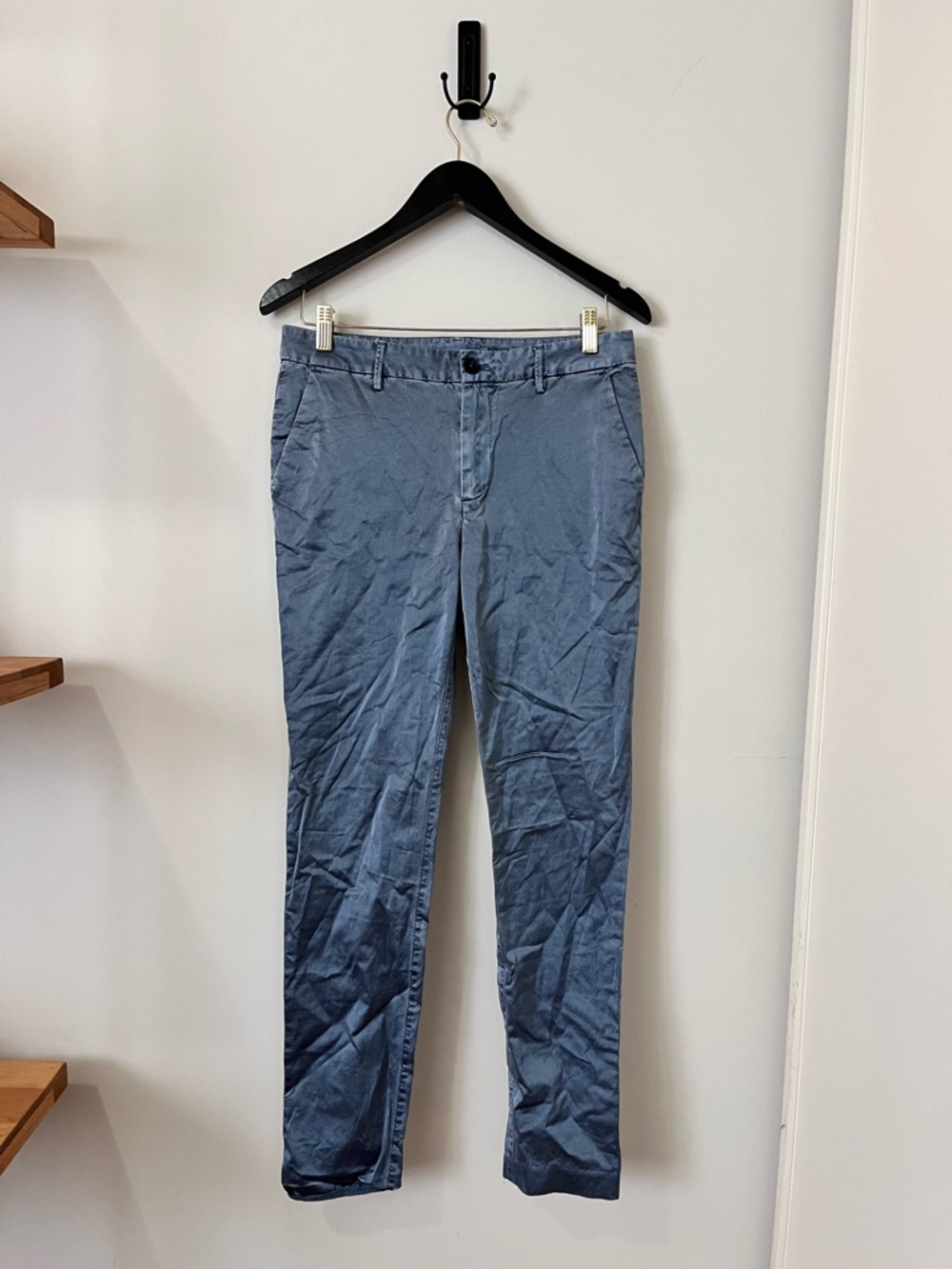 CLOSED Luxury Portuguese Fabric Slim Fit Women’s Trouser Pant in Blue $395